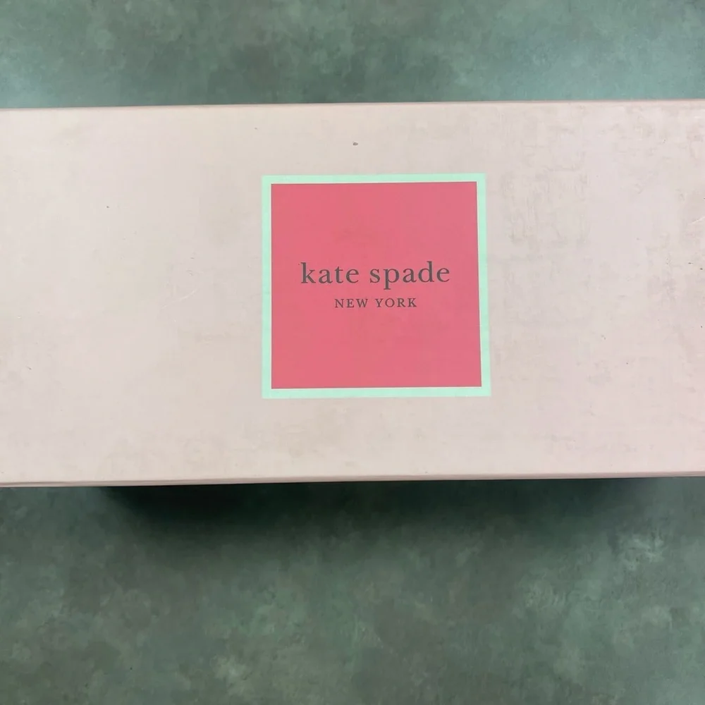 NIB Kate Spade Kiersten Black Patent Leather Bow Ballet Flats Size 6